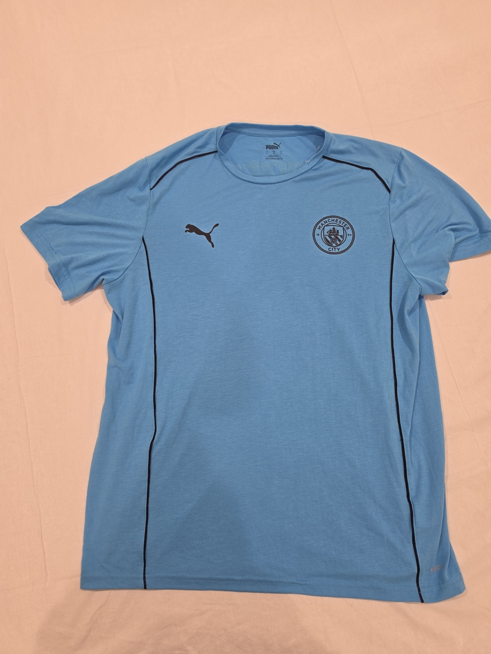 Puma Light Blue Manchester City Short Sleeve Tee